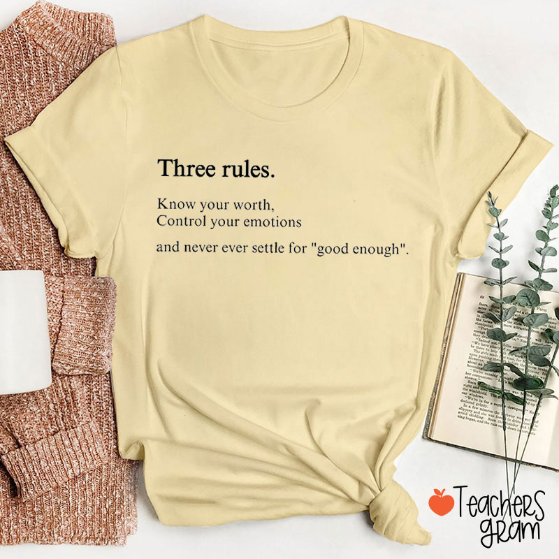 Tree Rules Teacher T-Shirt