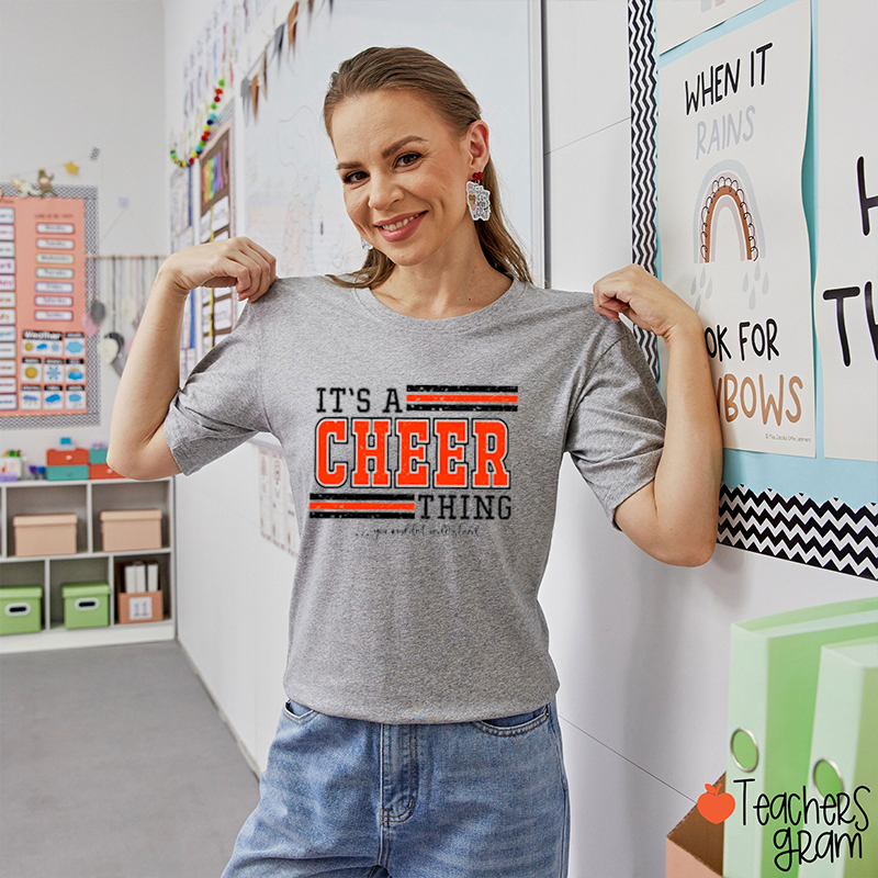 Personalized Text Cheer Team Teacher T-Shirt
