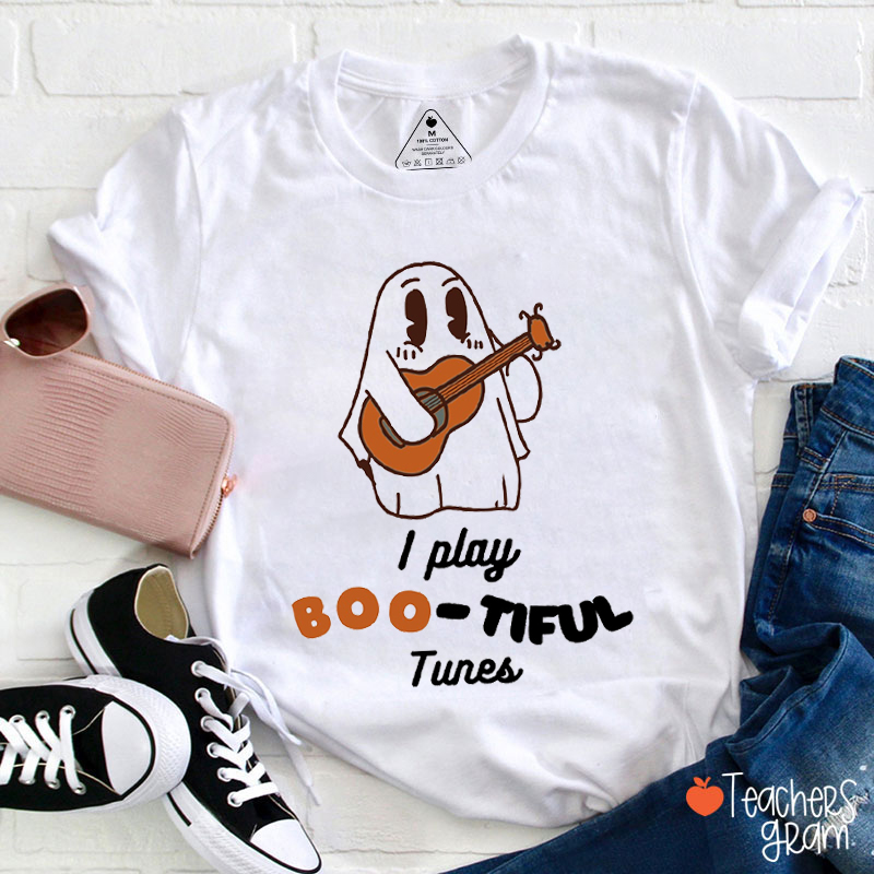 I Play Boo Tiful Tunes Teacher T-Shirt