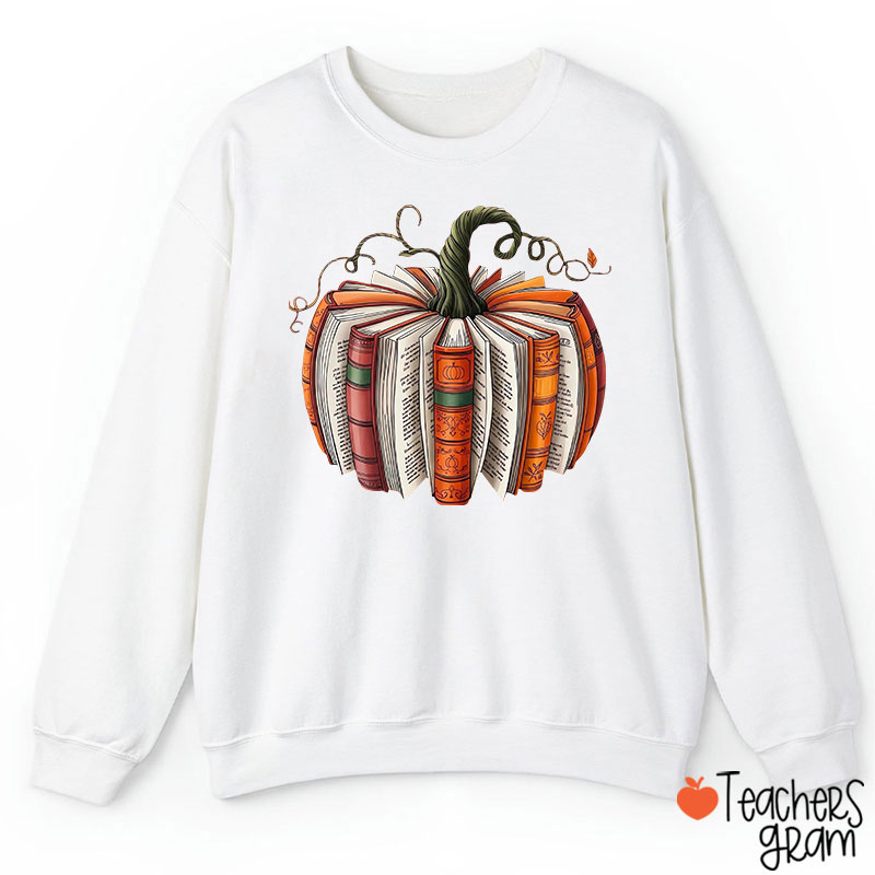 Pumpkin Book Teacher Sweatshirt