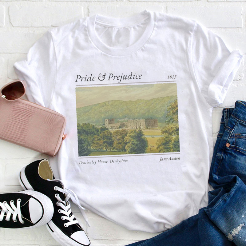 Pride And Prejudice Pemberley House Teacher T-Shirt