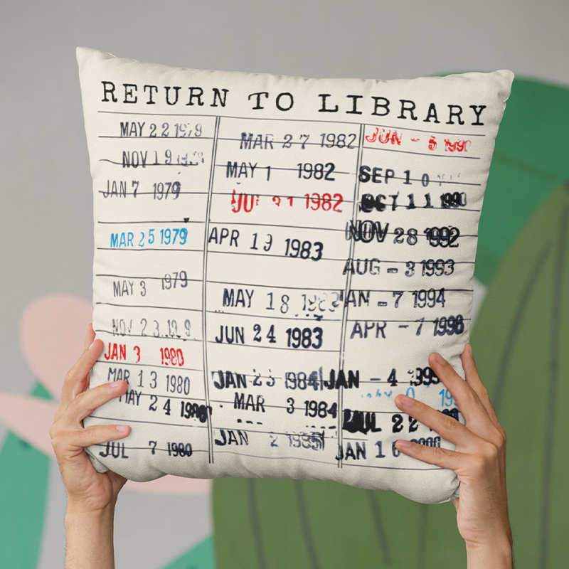 Return to Library Teacher Cushion