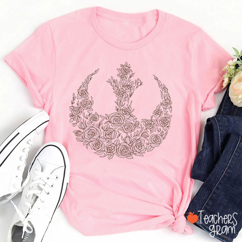 Rose Rebel Teacher T-Shirt