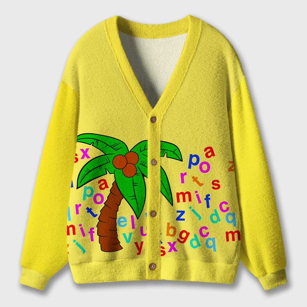 Coconut Trees Teacher Ugly Cardigan Sweaters