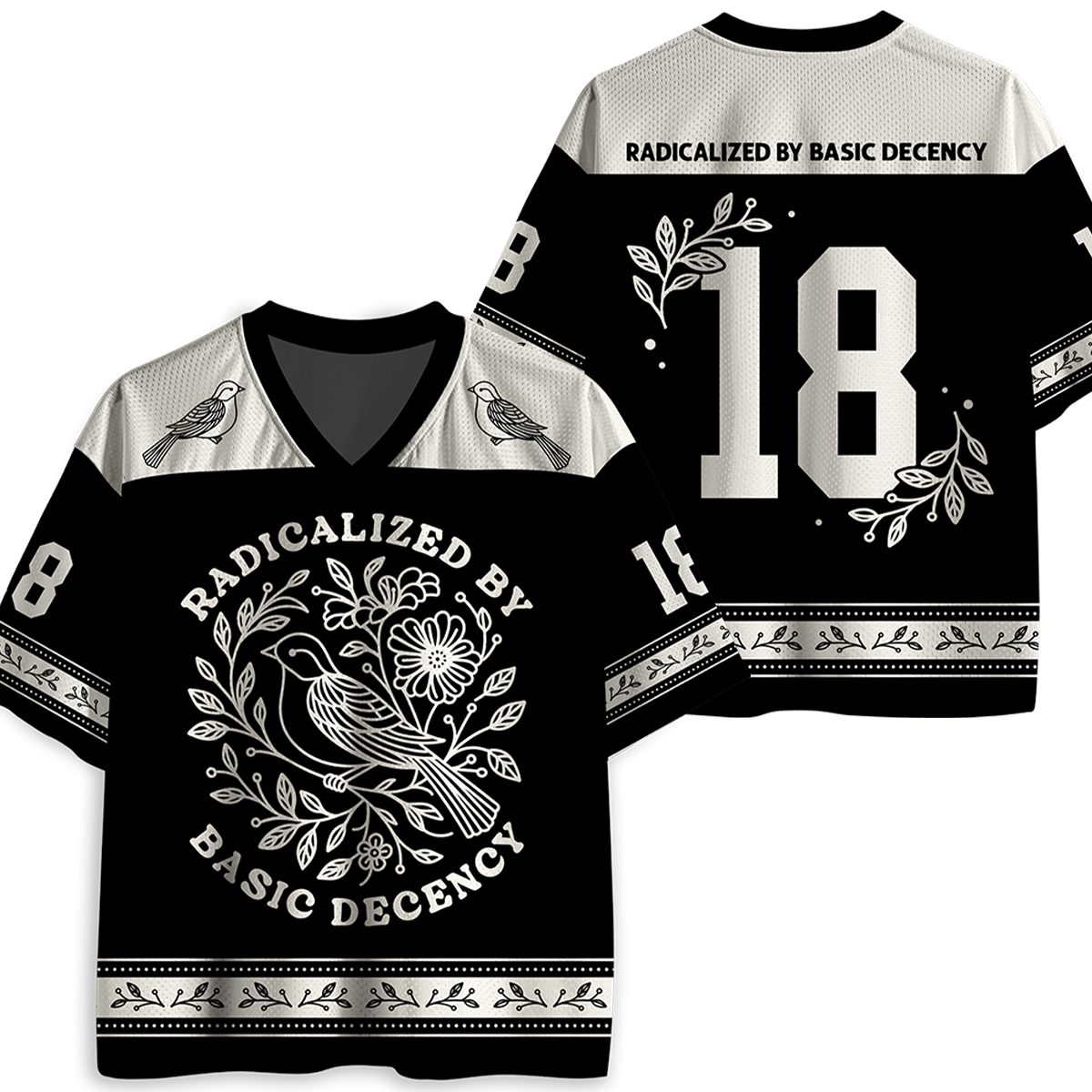 Personalized Radicalized By Basic Decency Teacher Mesh Jersey