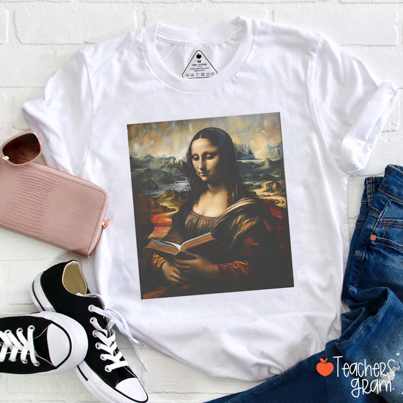 The Mona Reading Museum Art Lover Teacher T-Shirt