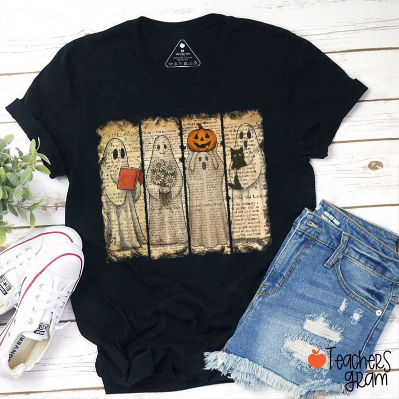 Reading Ghost Teacher T-Shirt
