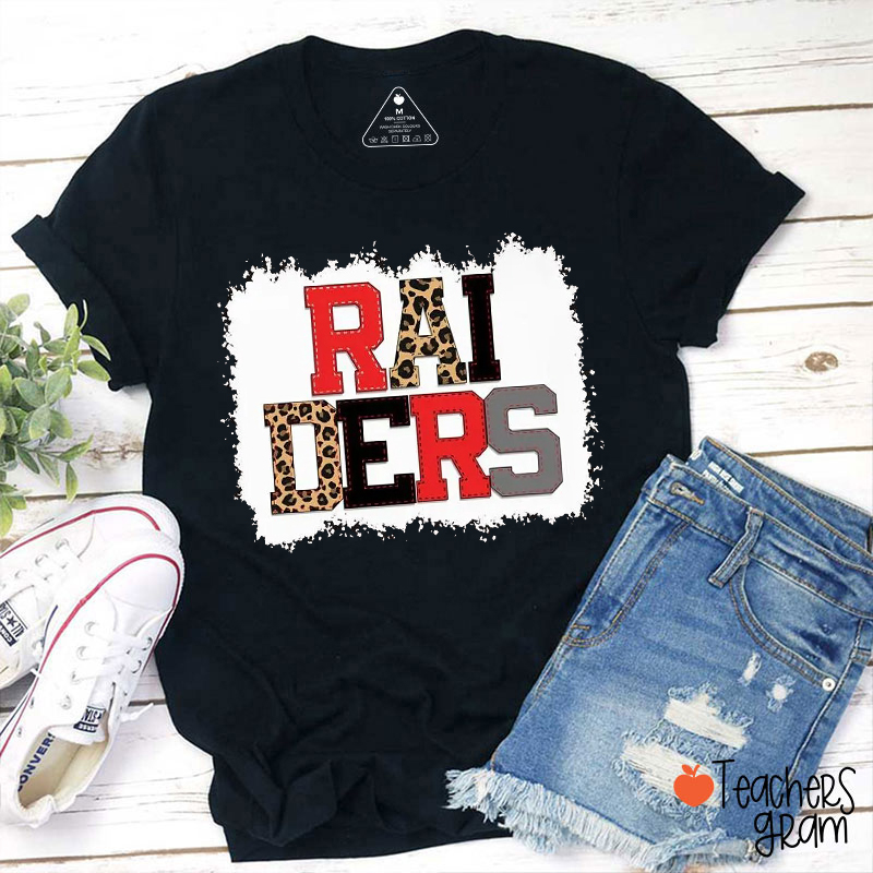 Personalized Mascot Leopard Leather Printing Teacher T-Shirt