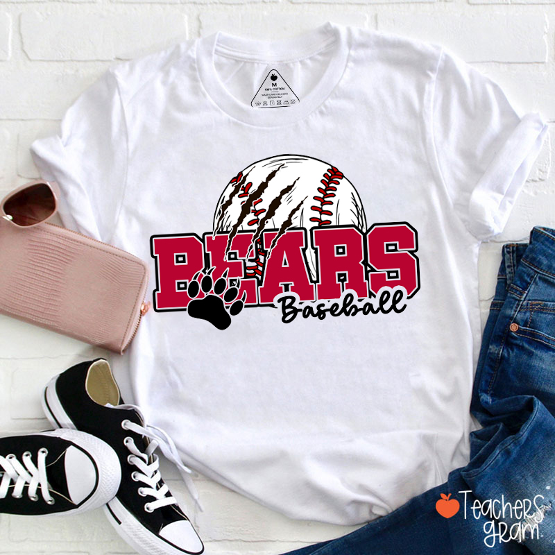 Personalized Mascot Colorful Sport School Spirit Teacher T-Shirt