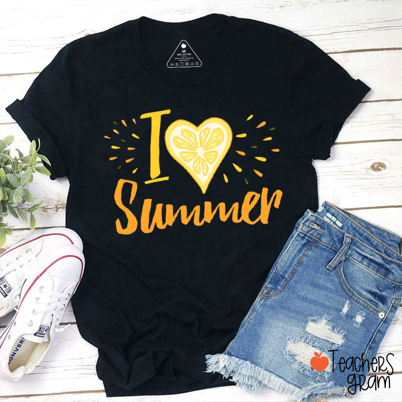 I Love Summer Teacher T-Shirt