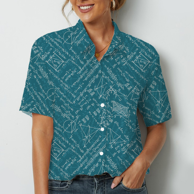 Math Formula Teacher Short Sleeve Shirt