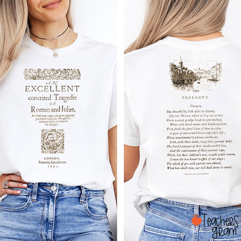 Excellent Conceited Tragedie Teacher Two Sided T-Shirt