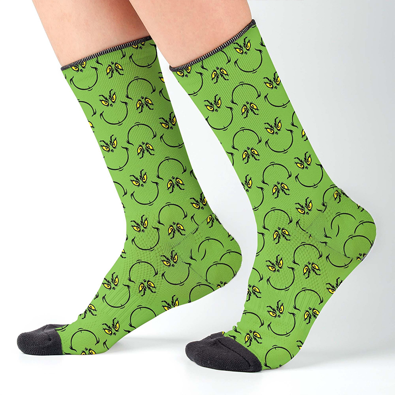 Christmas Mean Guy Teacher Socks