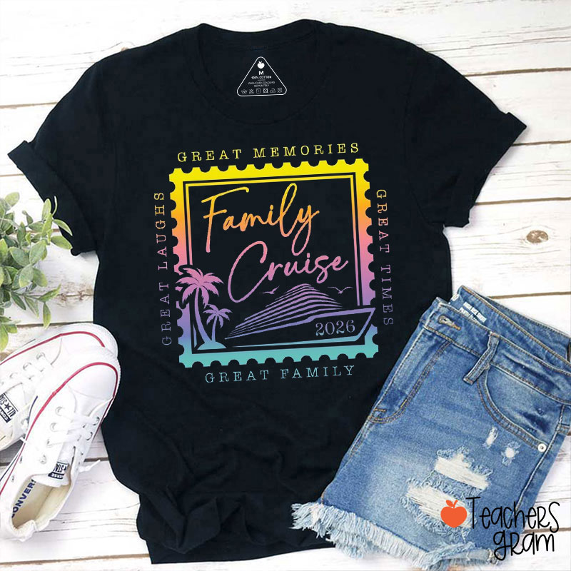 Personalized Year Great Memories Family Cruise Teacher T-Shirt