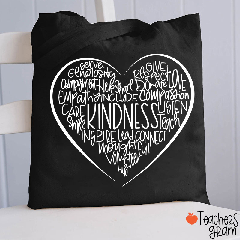 Kindness Teach Smile Teacher Tote Bag