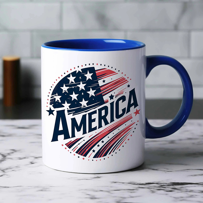 American Flag 4th Of July Teacher Mug
