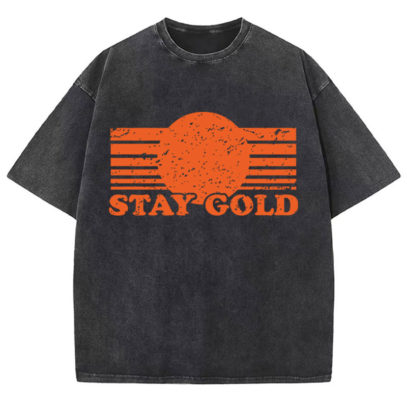 Stay Gold Teacher Washed T-Shirt