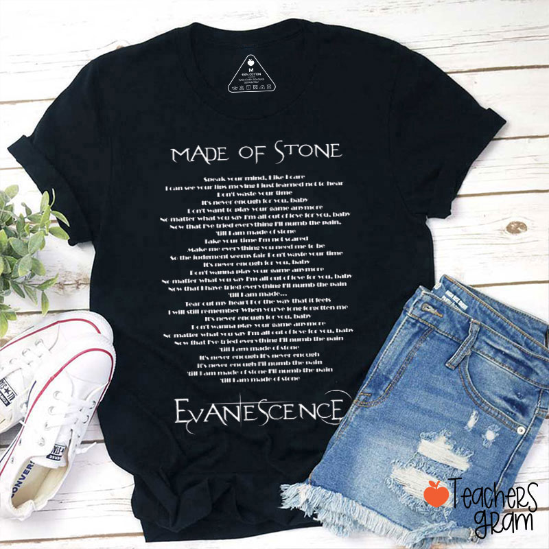 Personalized Song Lyric Teacher T-Shirt