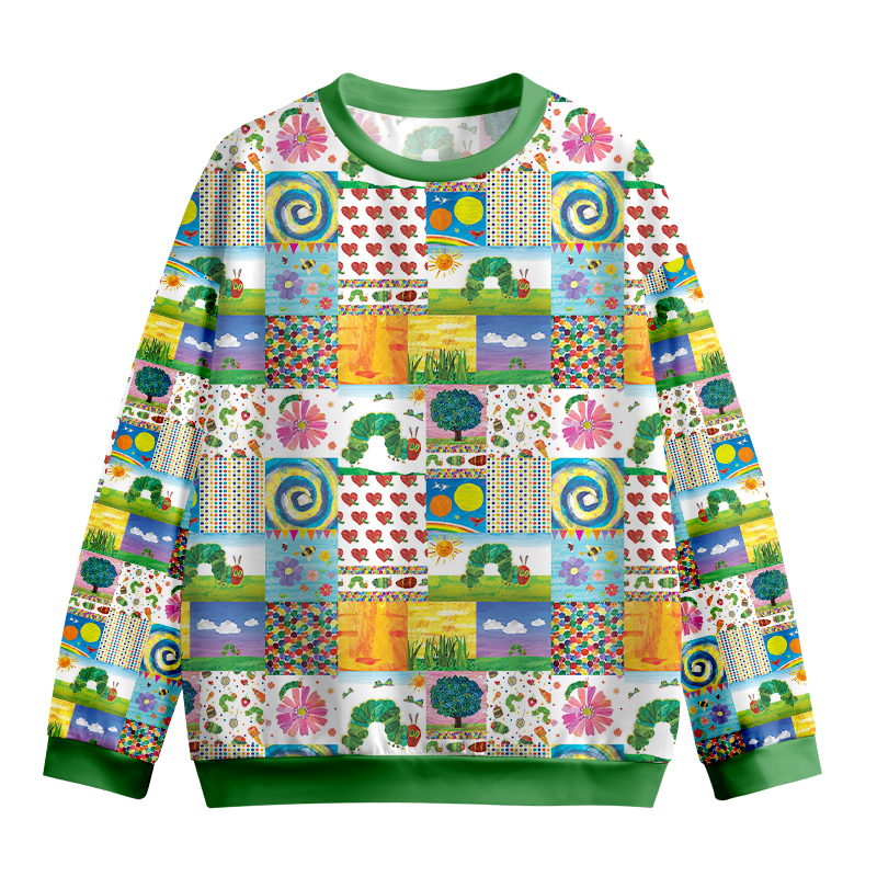 Garden Trip With Caterpillars Teacher Printed Sweatshirt