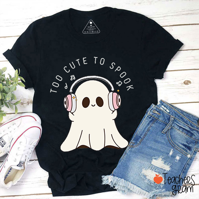 Too Cute To Spook Music Teacher T-Shirt
