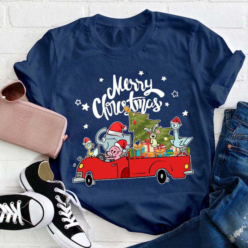 Merry Christmas Have A Nice Christmas Teacher T-Shirt