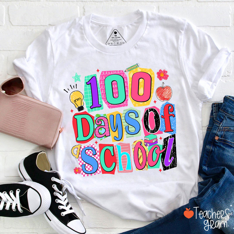 100 Days Of School Teacher T-Shirt