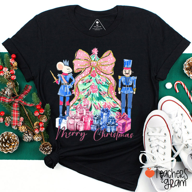 Nutcracker Christmas Tree Teacher T-Shirt