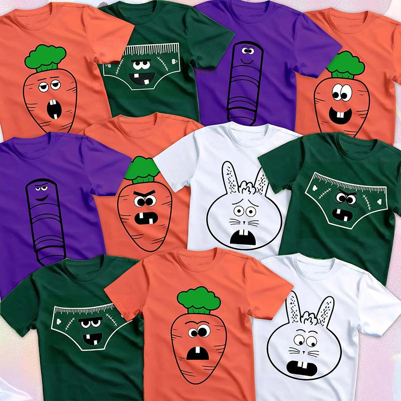 Personalized Whimsical Monster Expressions Teacher T-Shirt