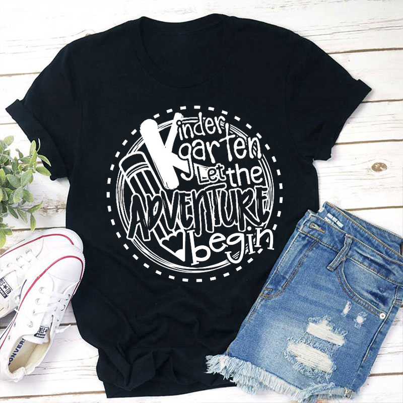 Personalized Let The Adventure Begin Grade Teacher T-Shirt