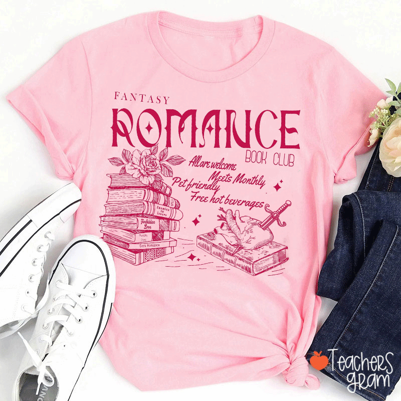 Fantasy Romance Book Club Teacher T-Shirt