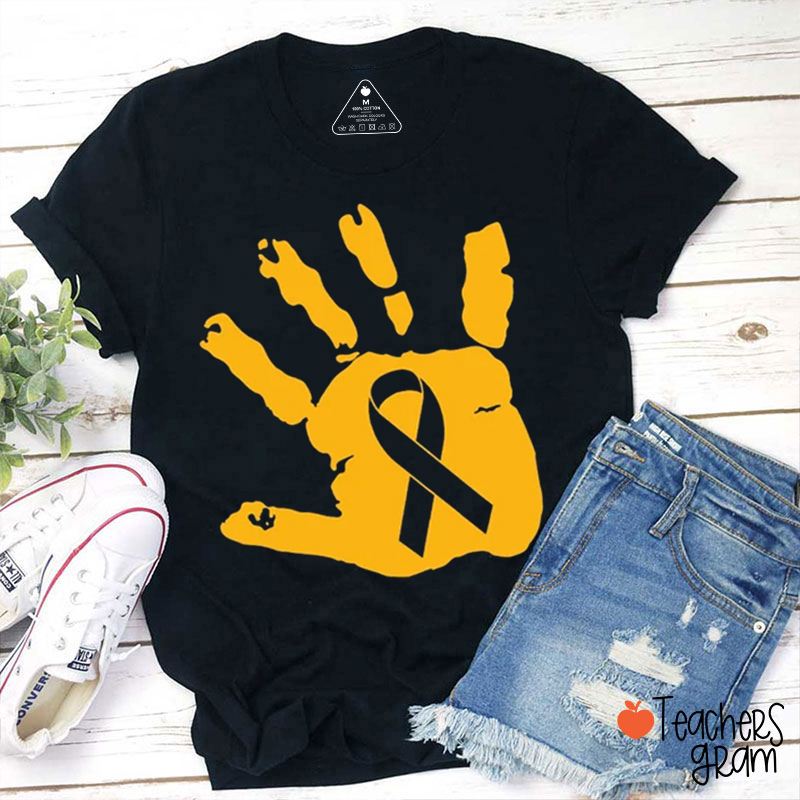 Childhood Cancer Teacher T-Shirt