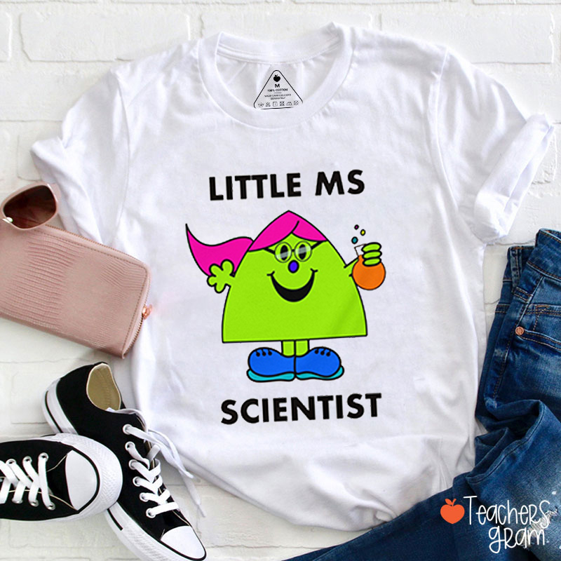 Little Ms Scientist Teacher T-Shirt