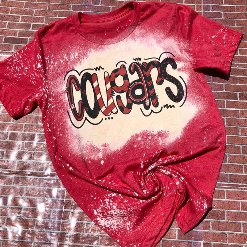 Personalized Team Spirit Sublimated Mascot Teacher Printed T-Shirt