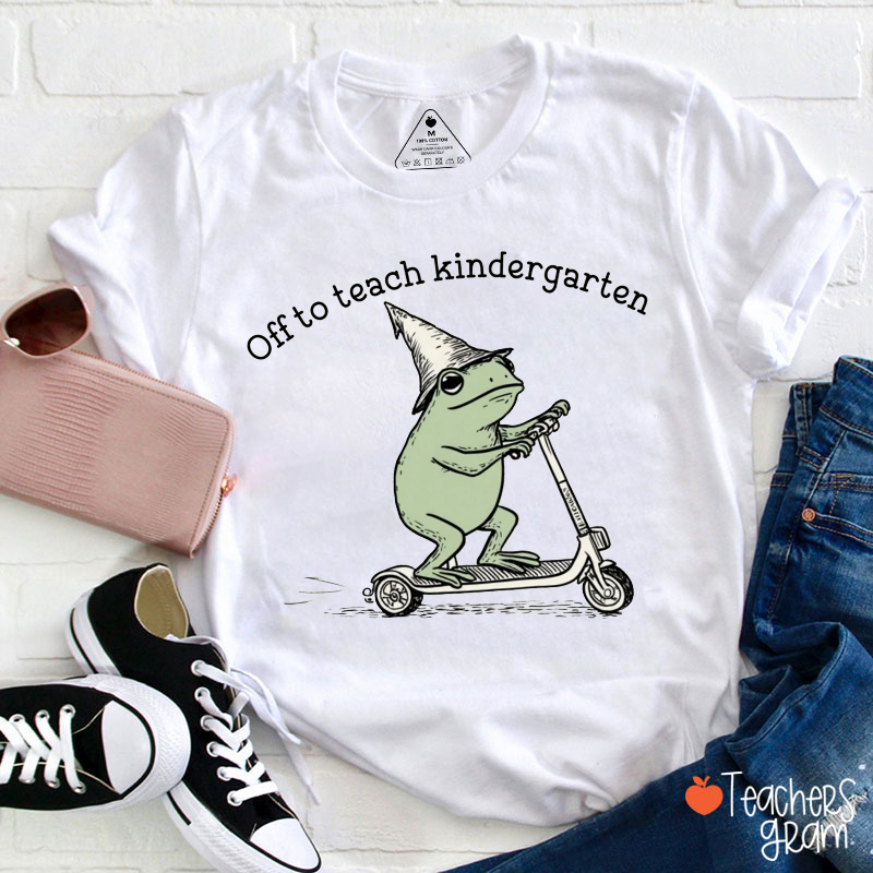 Personalized Off To Teach My Kiddo Teacher T-Shirt