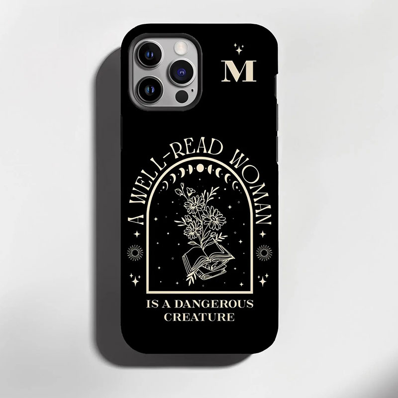 Personalized A Well Read Woman Teacher Phone Case