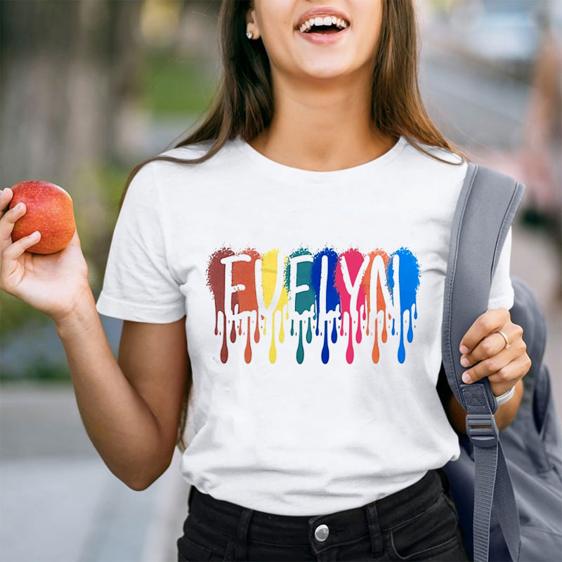 Personalized Funny Painting Artist Teacher T-Shirt