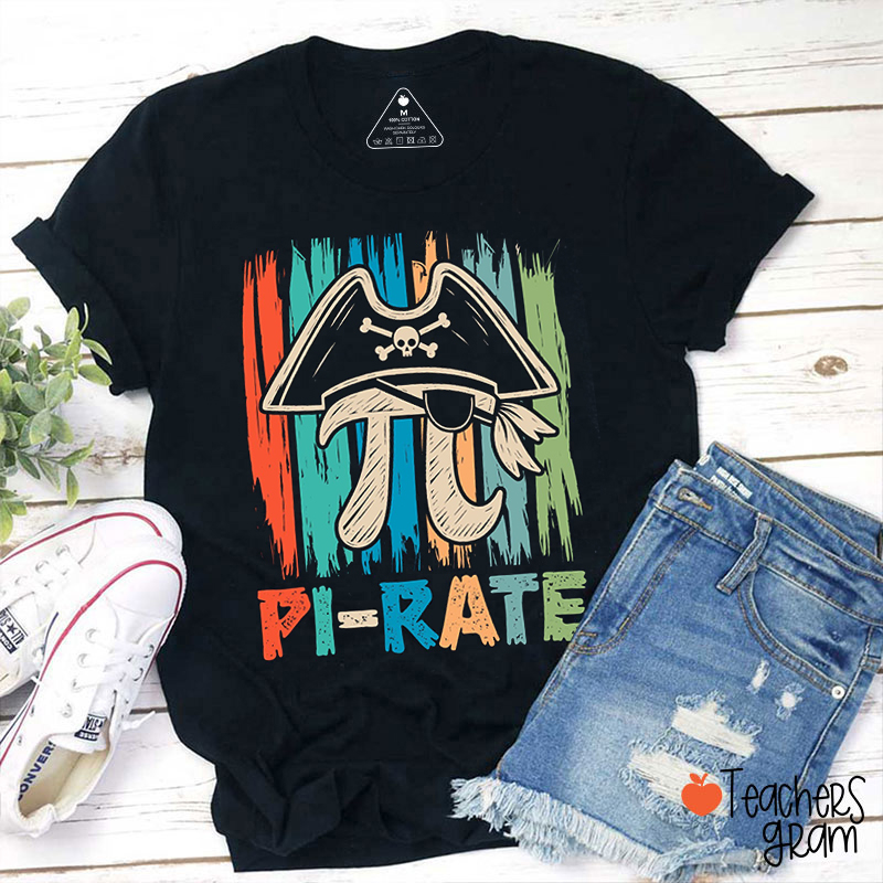 Pirate Pi Rate Teacher T-Shirt