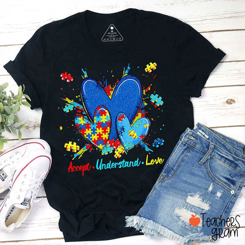 Accept Understand Love Teacher T-Shirt