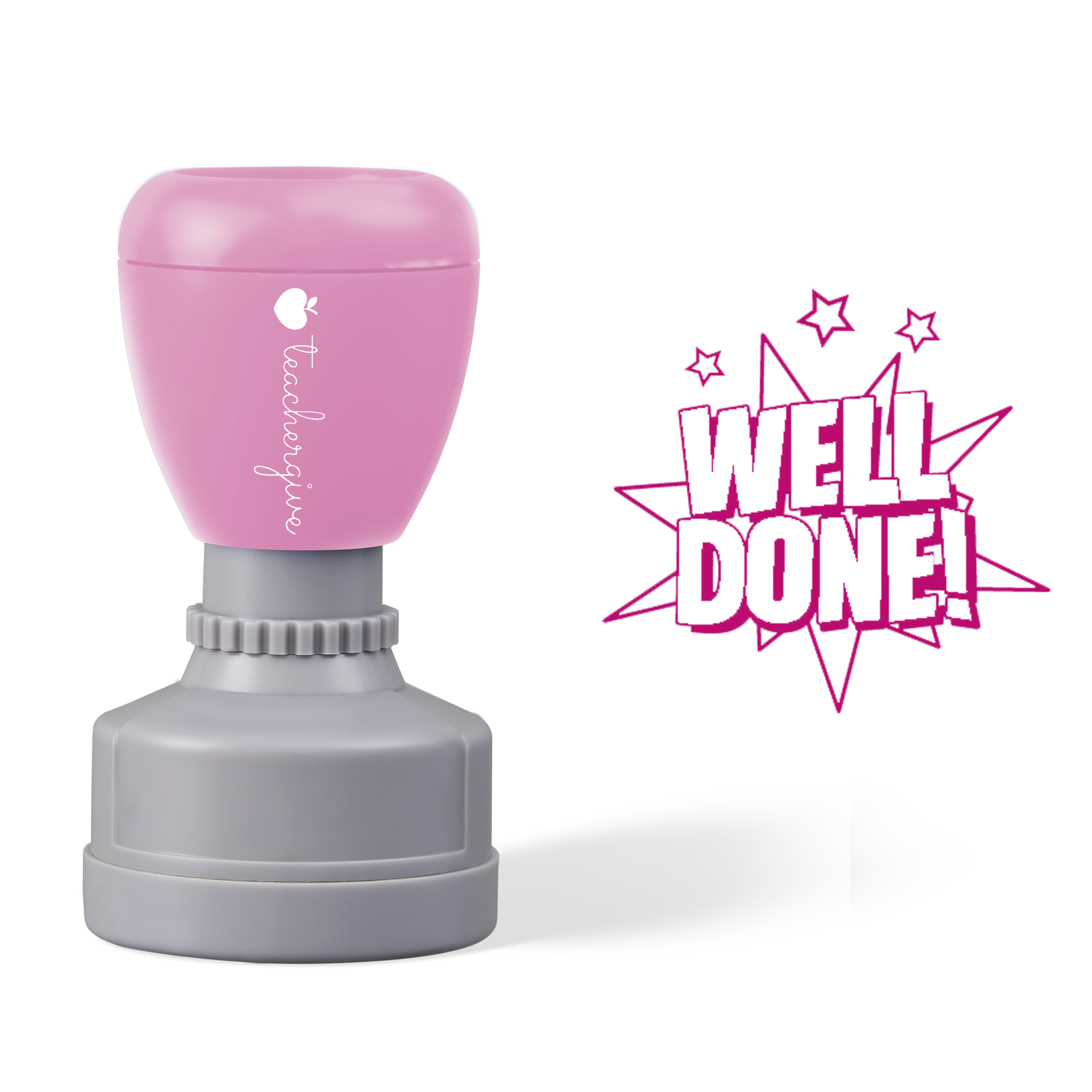 Well Done Star Teacher Stamp