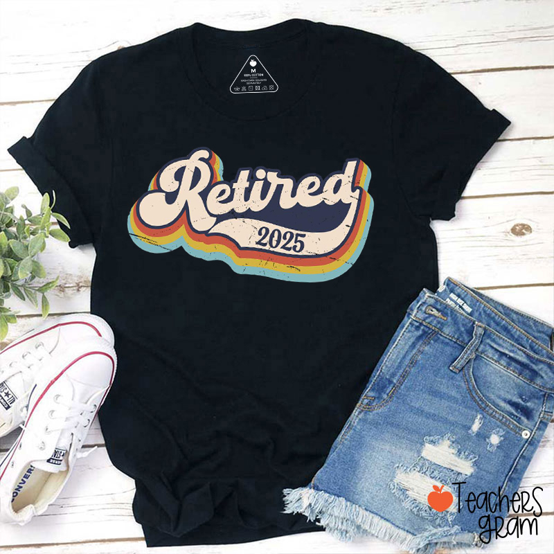 Personalized Year Retired Teacher T-Shirt