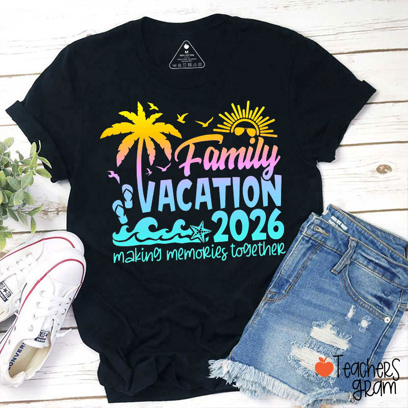 Personalized Year Family Vacation Teacher T-Shirt