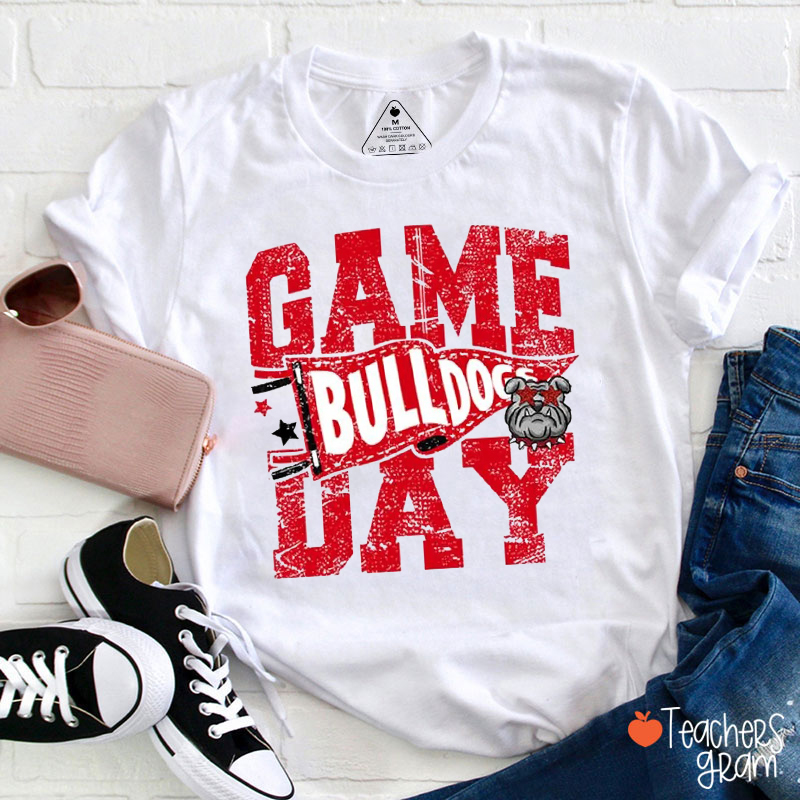 Personalized Mascot Game Day School Spirit Teacher T-Shirt