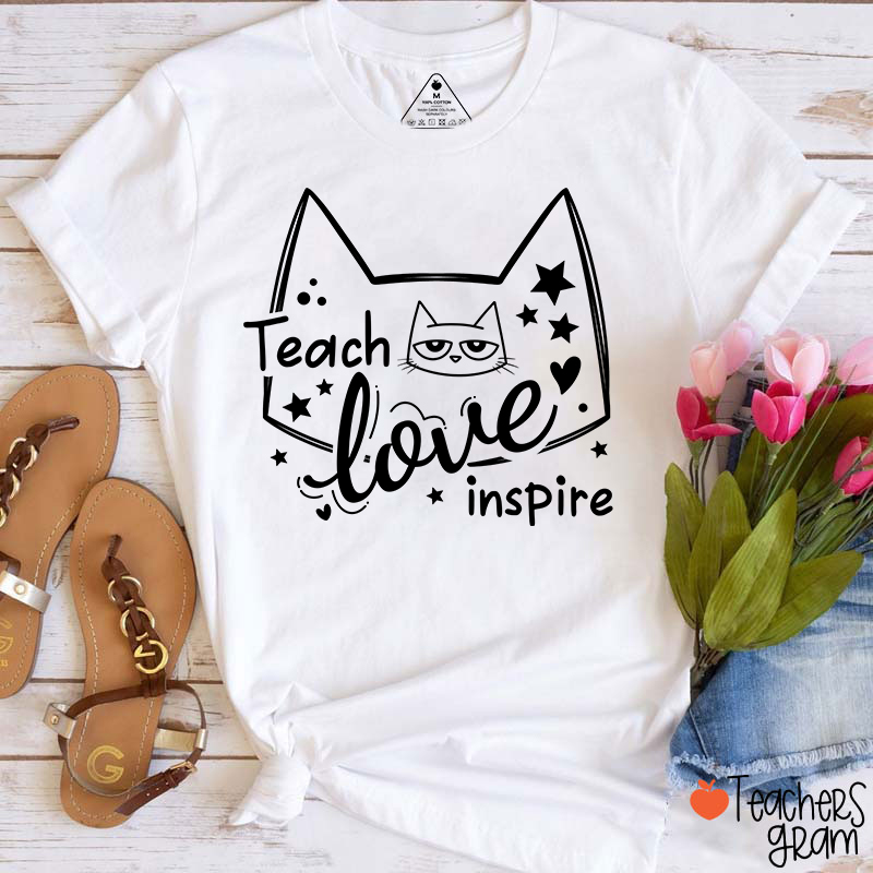 Teach Love Inspire Teacher T-Shirt