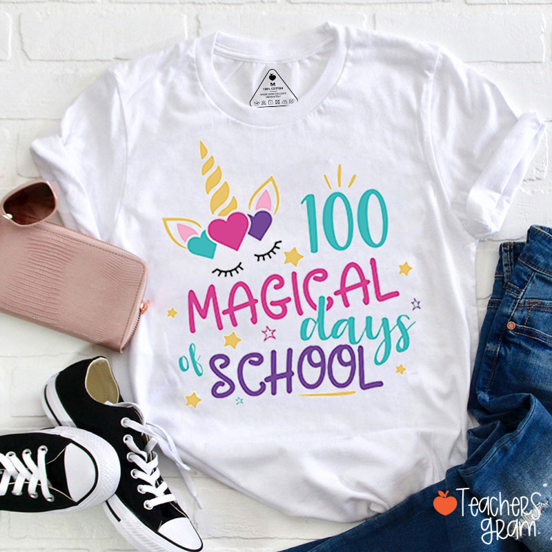 100 Magical Days Of School Teacher T-Shirt
