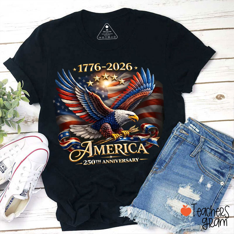 Bald Eagle American Teacher T-Shirt