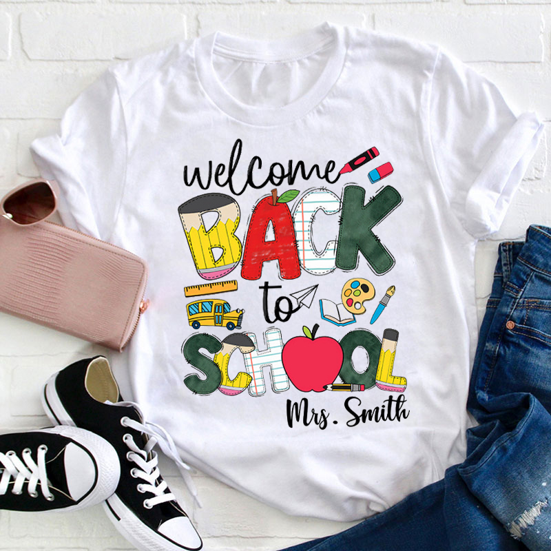 Personalized Let’s Start A New Semester Teacher T-Shirt