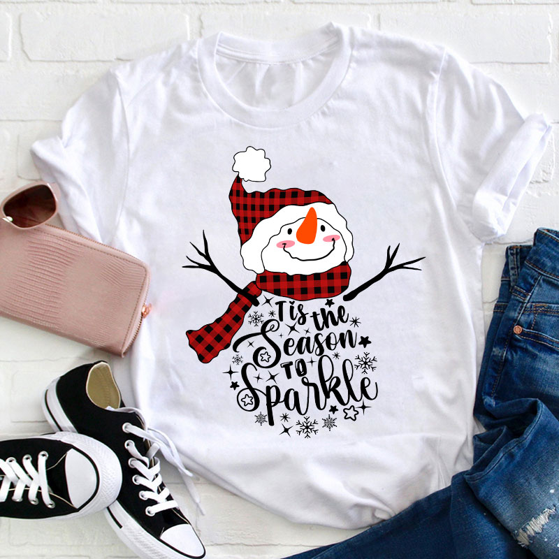 Tis The Season To Sparkle Teacher T-Shirt