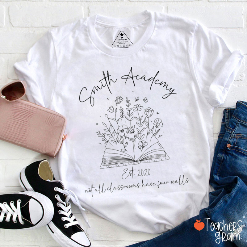Personalized School Name Teacher T-Shirt