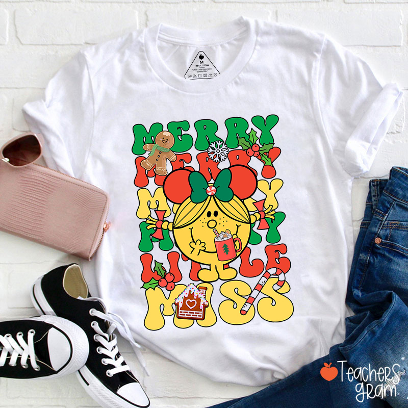 Merry Merry Little Miss Teacher T-Shirt