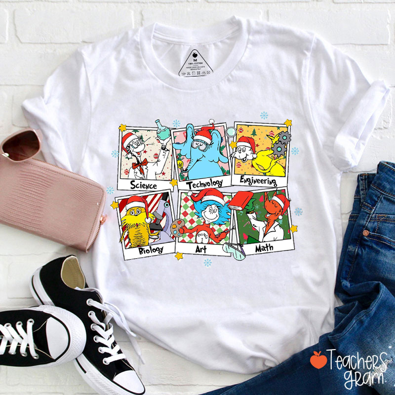Children's Book Subjects Cartoon Characters Teacher T-Shirt